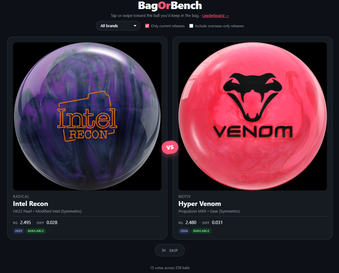 BagOrBench